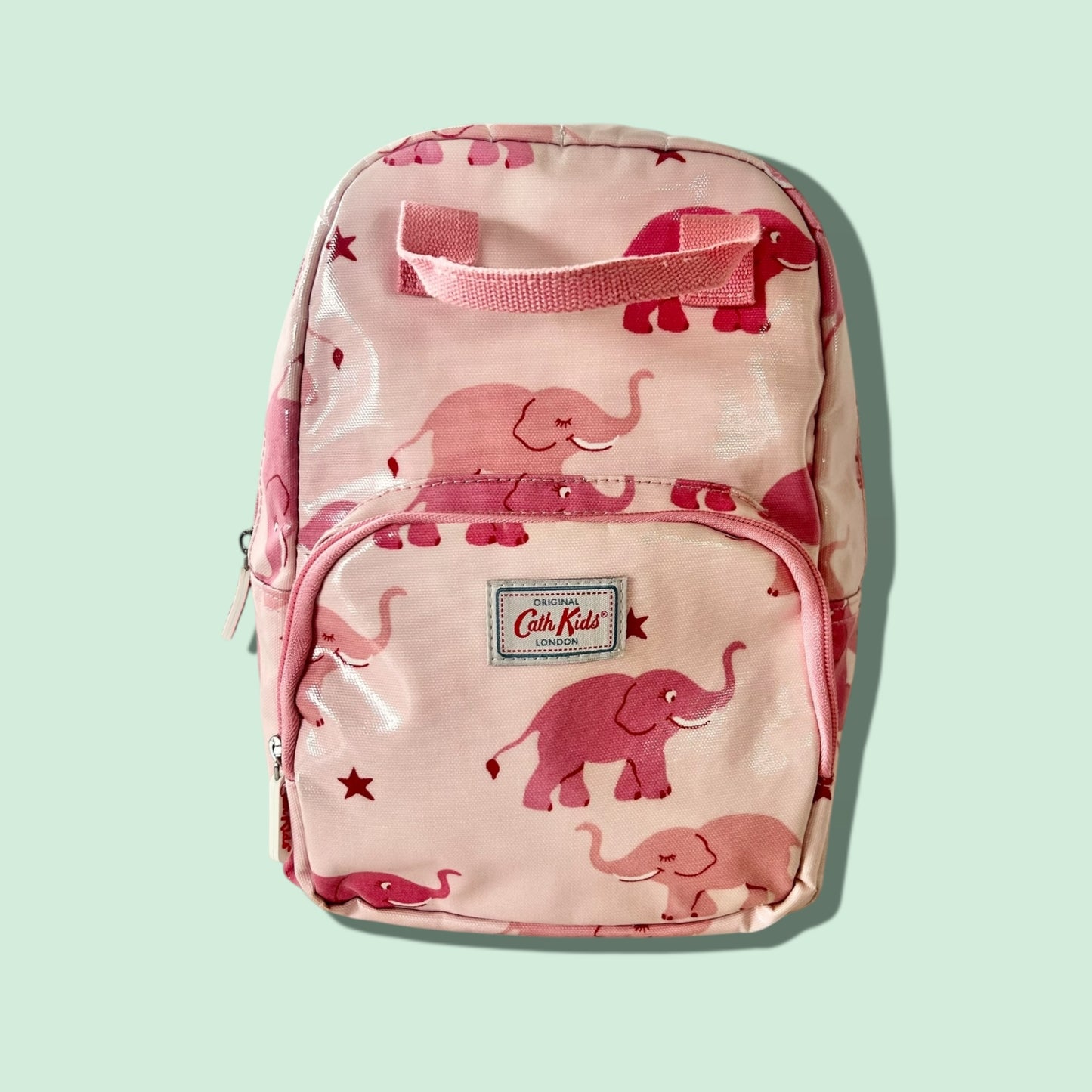 Cath Kidston Pink Olicloth Elephants Backpack