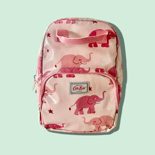 Cath Kidston Pink Olicloth Elephants Backpack