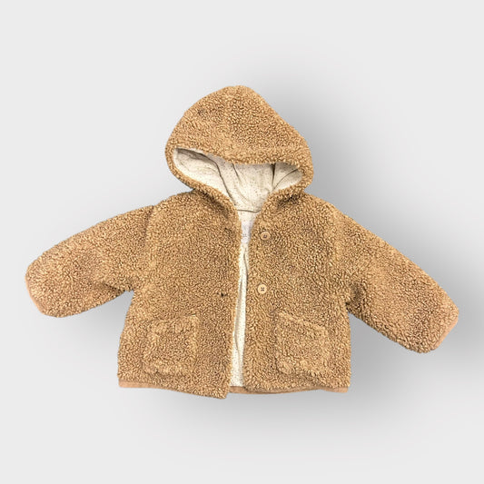 3-6 Months Zara Brown Teddy Boucle Coat Jacket