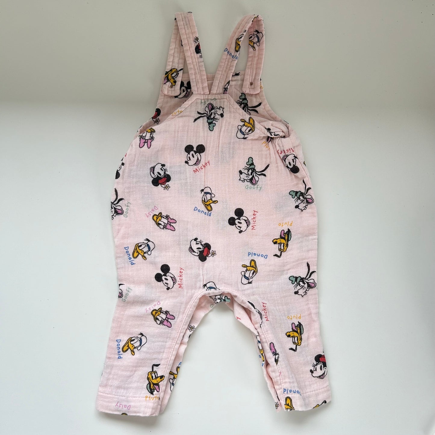 3-6 Months Primark X Disney Mickey Mouse Pink Muslin Romper suit