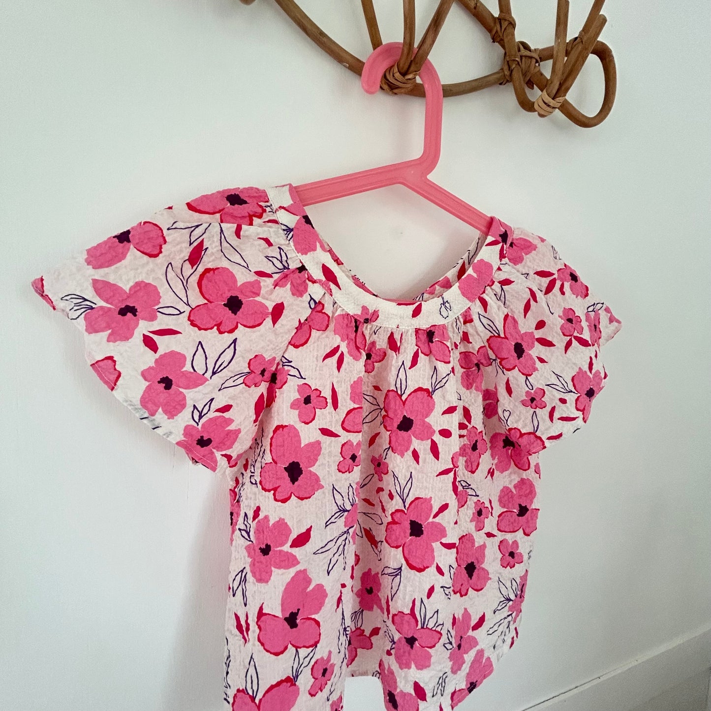 4-6 Years Zara Pink Floral Summer Co-ord Two Piece Set