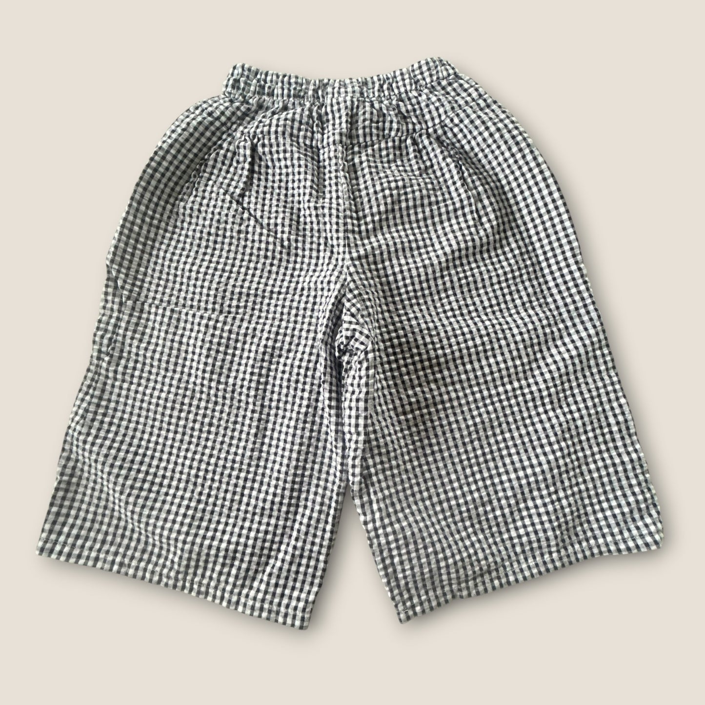 1.5-2 Years Next Black and White Gingham Checkered Wide Fit Trousers