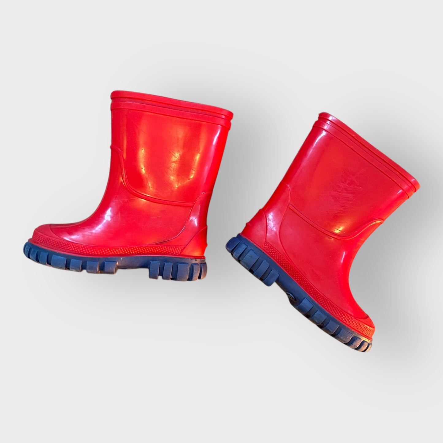 UK 5 Infant Vintage 90s Kickers Red Wellington Boots