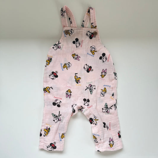 3-6 Months Primark X Disney Mickey Mouse Pink Muslin Romper suit