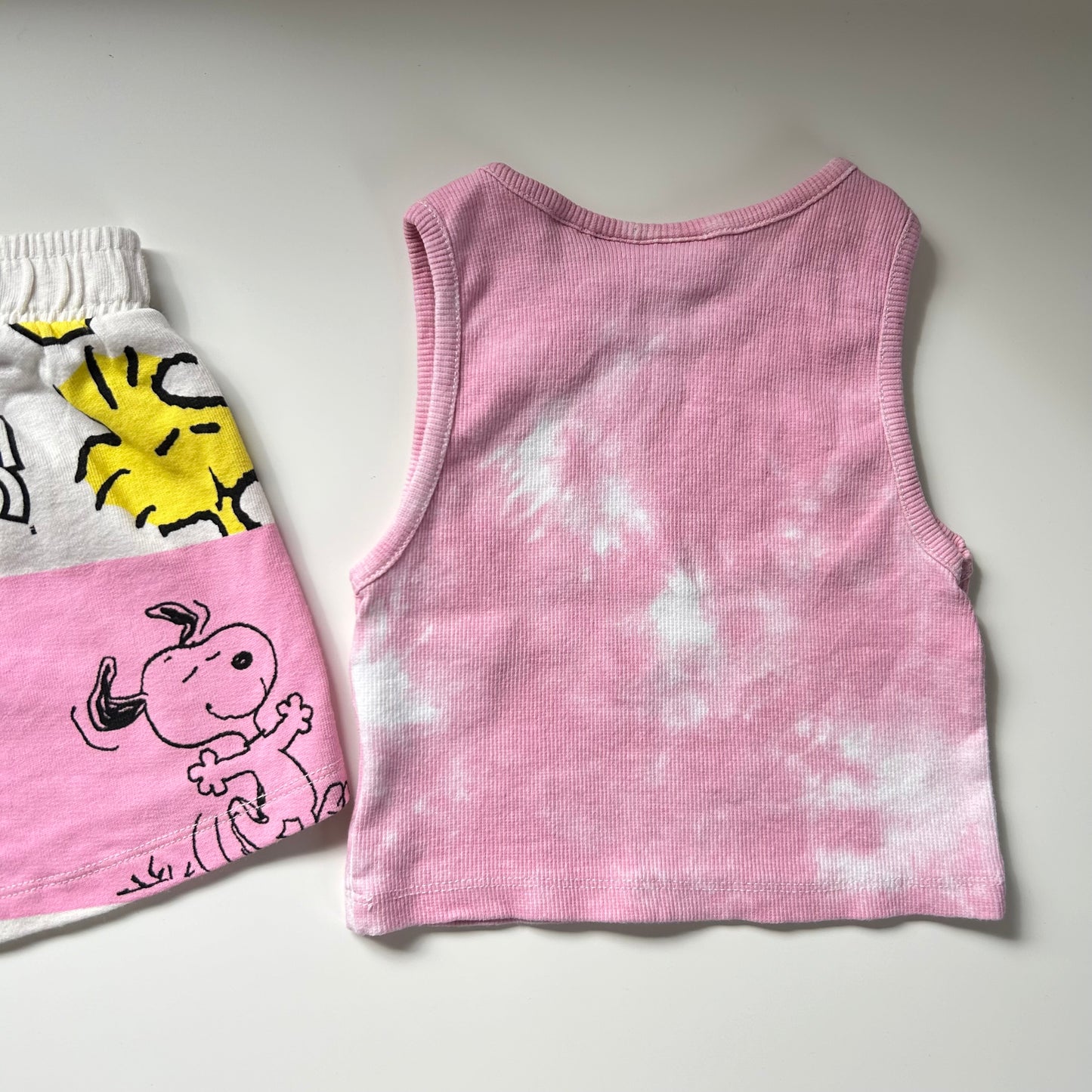 6-7 Years Zara Snoopy Peanuts Summer Vest and Shorts Co-ord Set