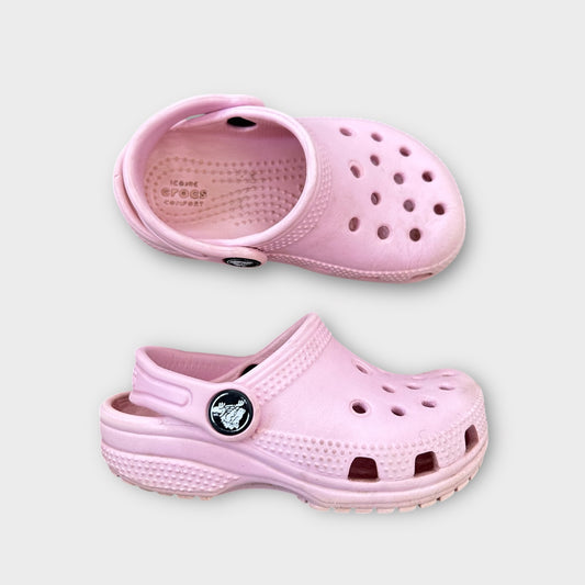 UK Infant Size 7 Light Pink Crocs Clogs