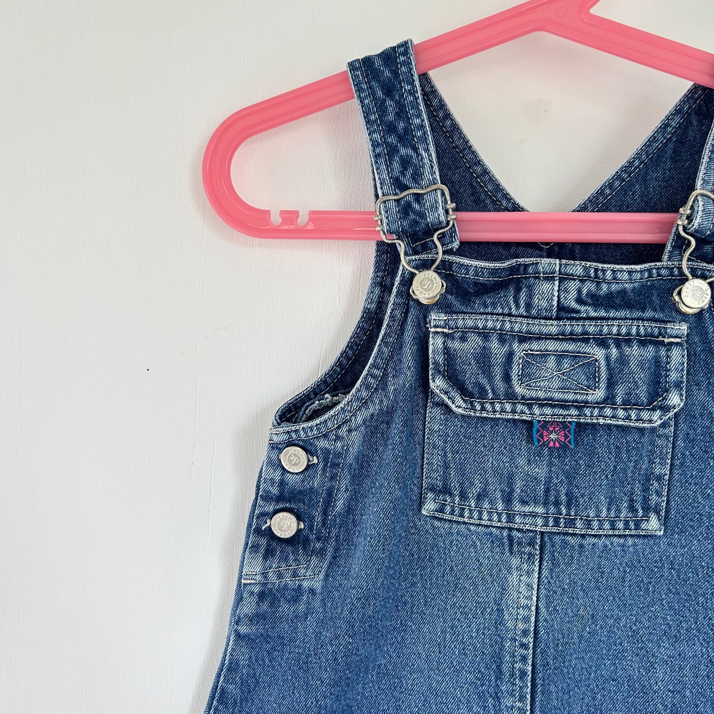 3-4 Years Vintage Adams Kids Denim Dungaree Dress