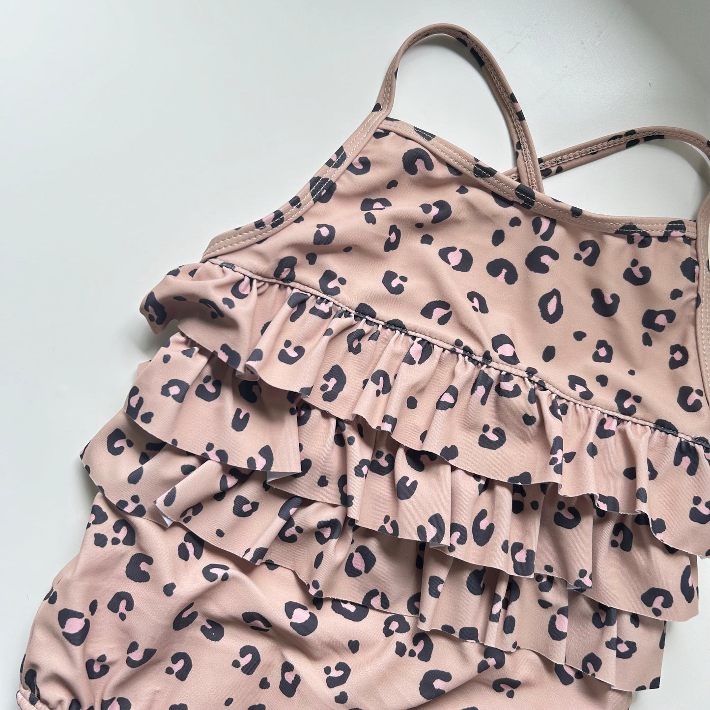 2-3 Years Tu Beige Leopard Print Swimming Costume