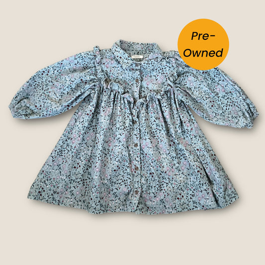 1.5-2 Years Next Blue Ditsy Floral Corduroy Shirt Dress