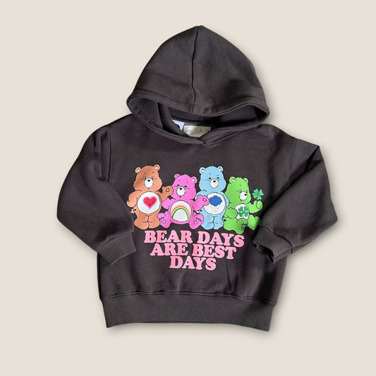 3-4 Years Zara Charcoal Grey Care Bears Hoodie Sweatshirt