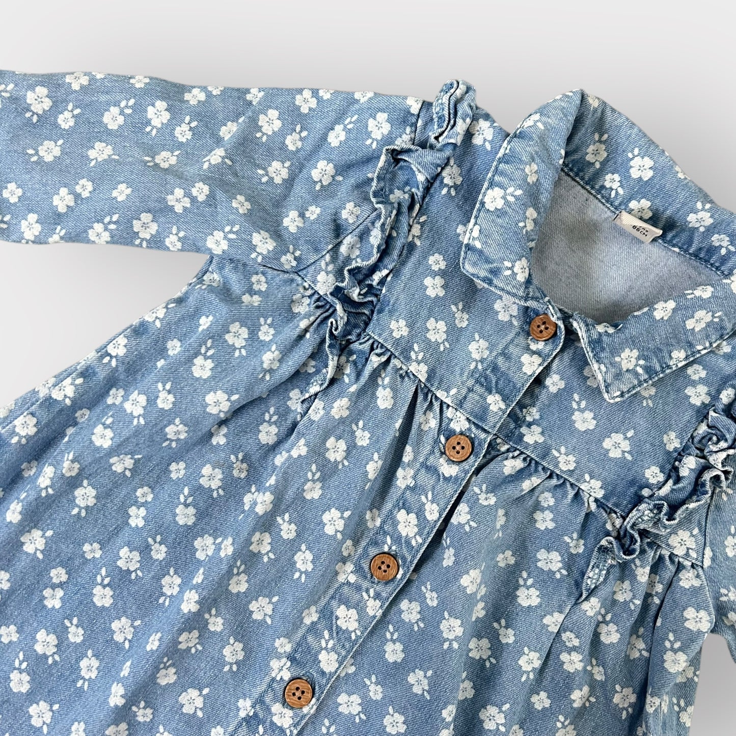 12-18 Months Tu Denim Floral Shirt Dress