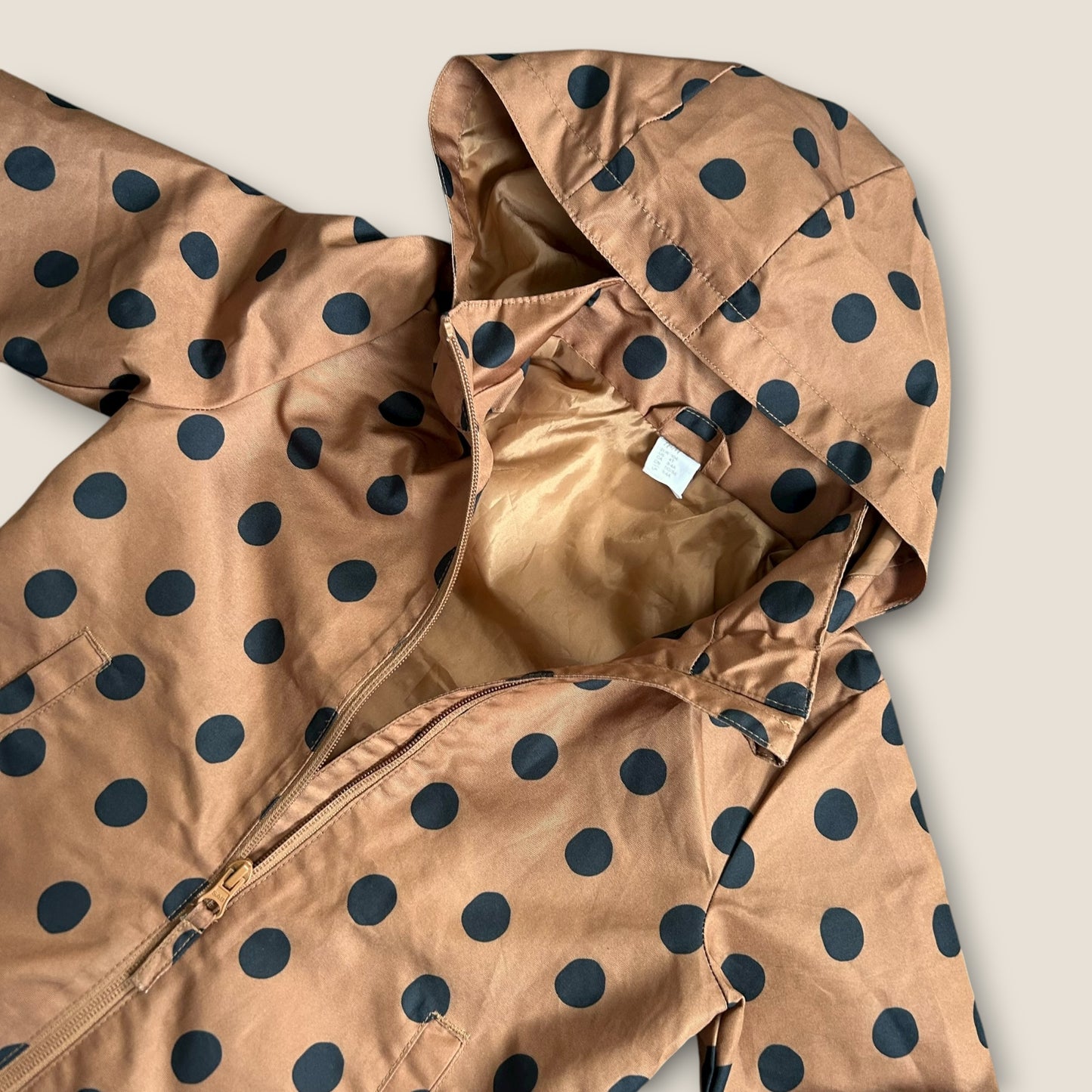 3-4 Years H&M Brown Polka Dot Spotty Windbreaker Jacket