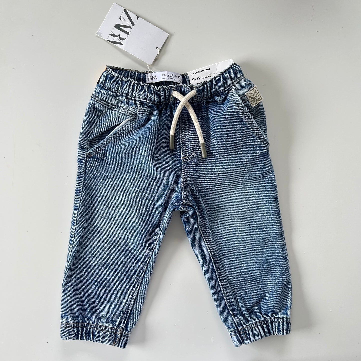 9-12 Months Zara Denim Cuffed Jeans New with tags