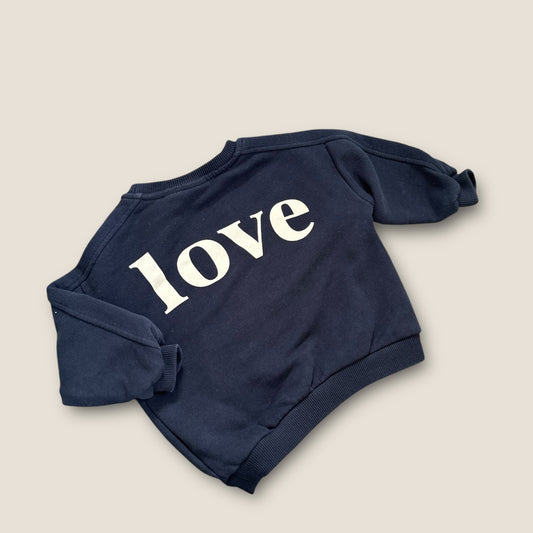 18-24 Months Zara Unisex Navy Blue Sweatshirt