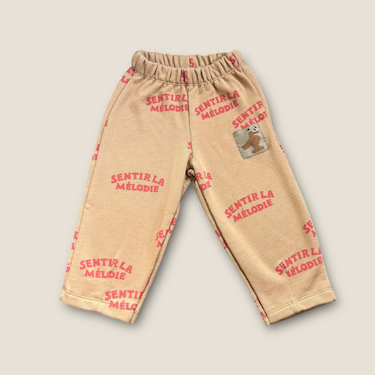 12-18 Months Zara Brown Orange Printed Sweatpants New