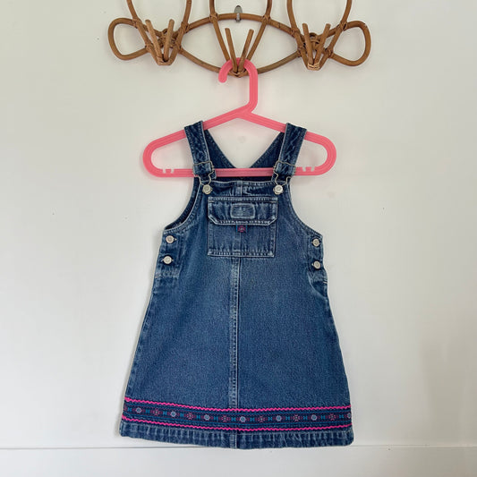 3-4 Years Vintage Adams Kids Denim Dungaree Dress