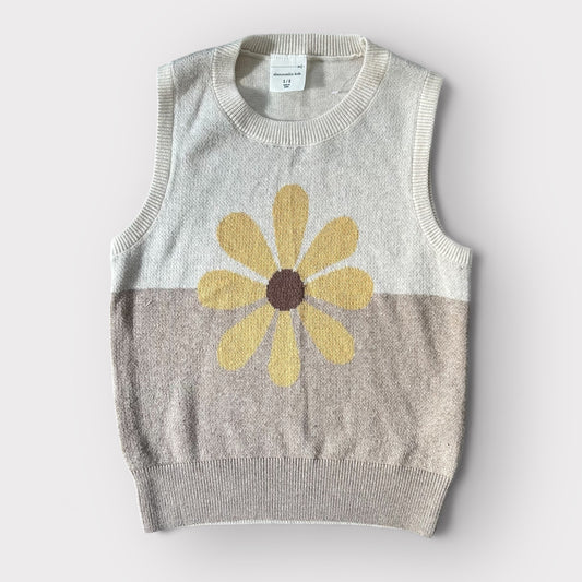 5-6 Years Abercrombie Kids Floral Knitted Jumper Vest New