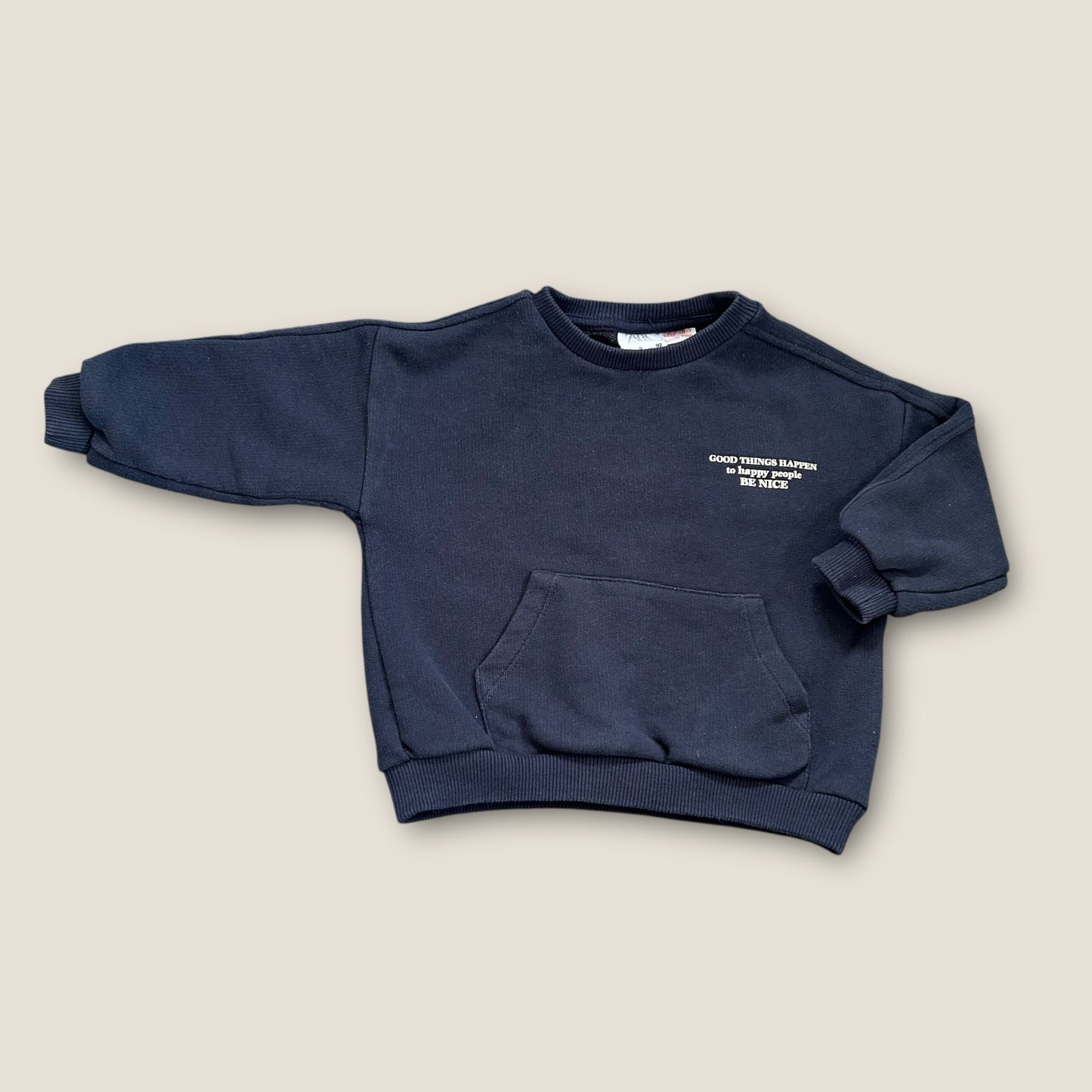 18-24 Months Zara Unisex Navy Blue Sweatshirt