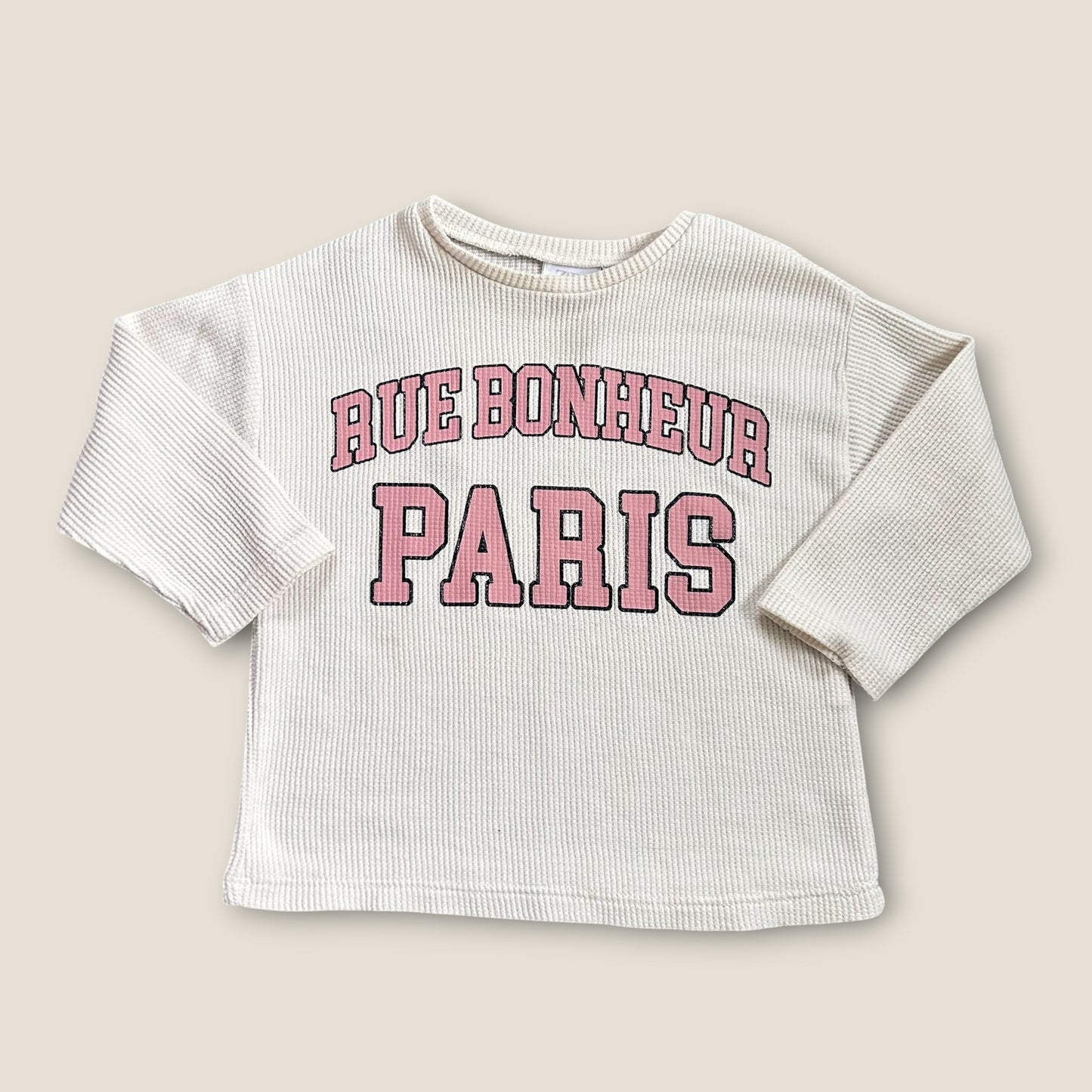 18-24 Months Zara Cream Waffle Knit Top