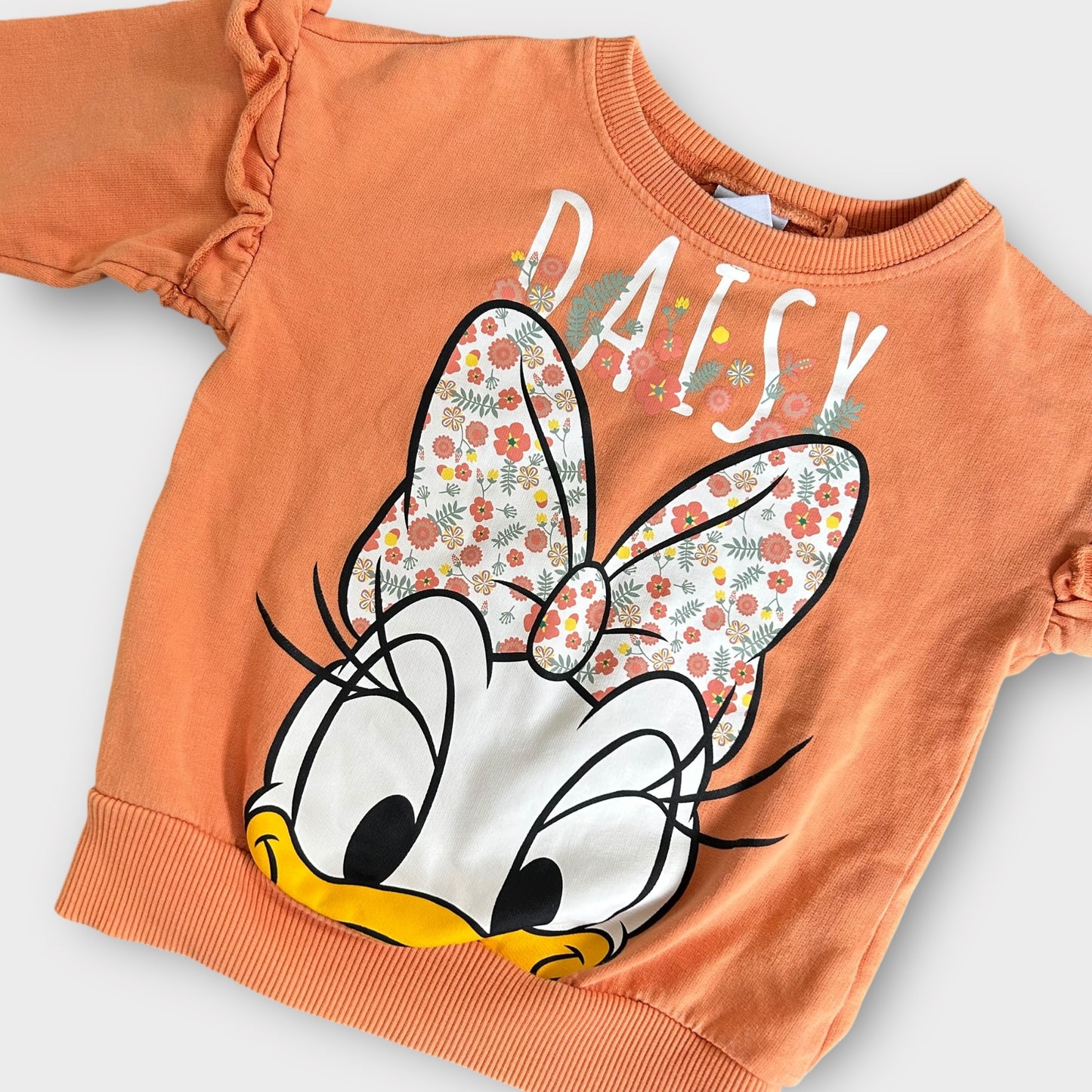 12-18 Months Next X Disney Daisy Duck Orange Sweatshirt