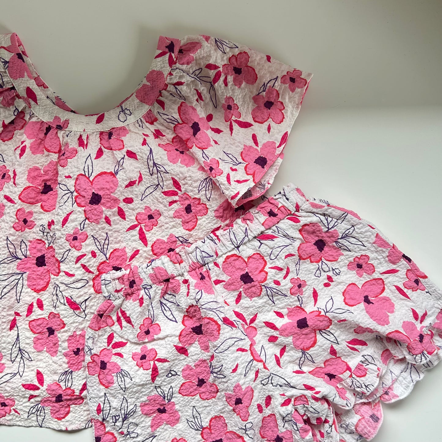 4-6 Years Zara Pink Floral Summer Co-ord Two Piece Set