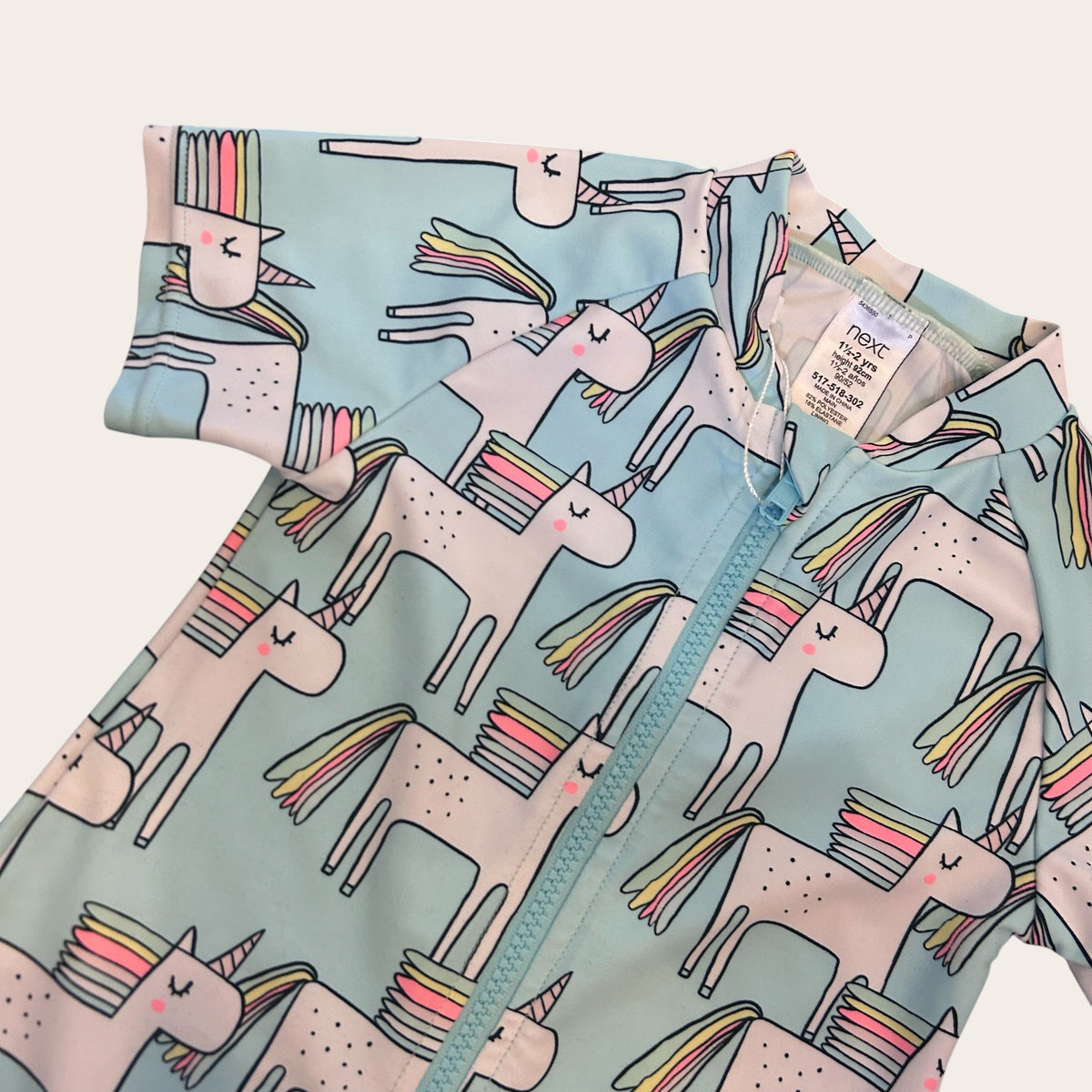 1.5-2 Years Next Blue Unicorn Swimsuit
