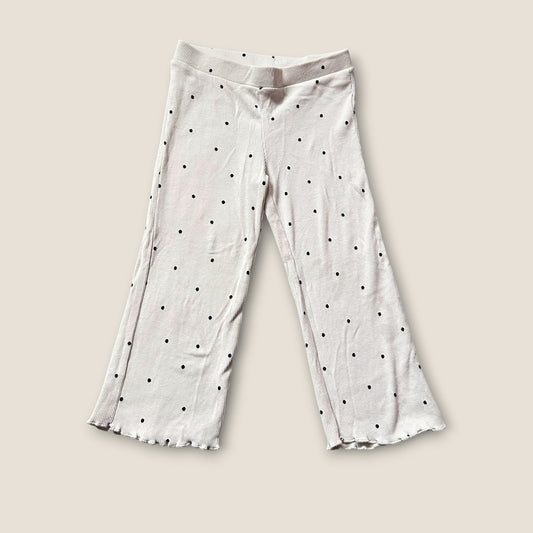 2-3 Years H&M Cream polka dot Wide Leg Trousers