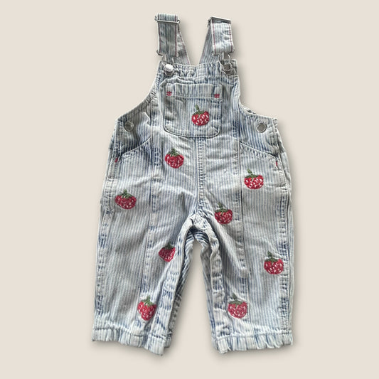 3-6 Months Next Pinstripe Strawberry Dungarees