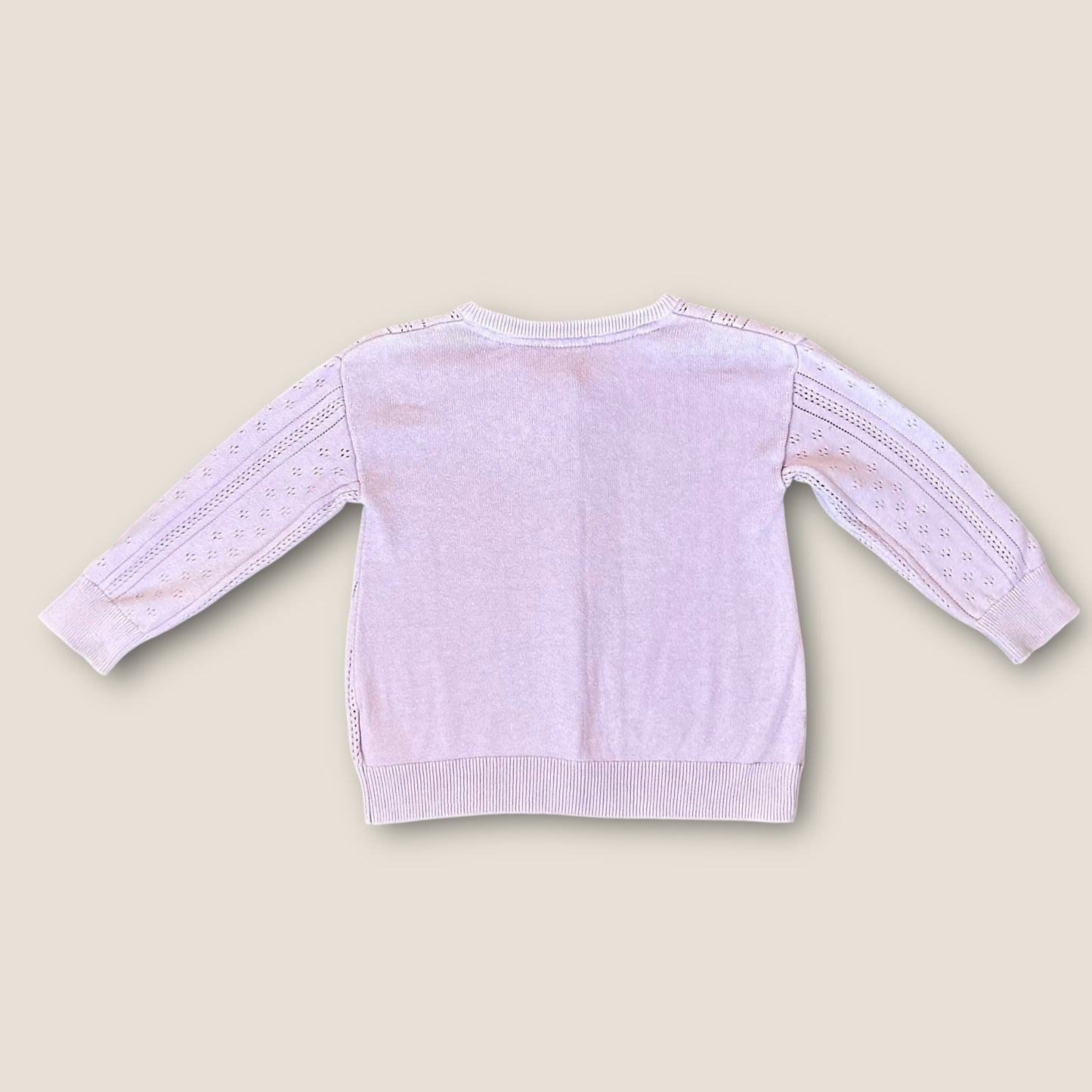 12-18 Months H&M Lilac Purple Fine Knit Pointelle Cardigan