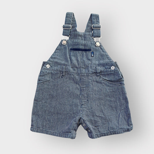 9-12 Months Adams Vintage pinstripe Cotton Dungaree Shorts