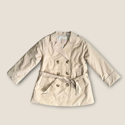 4-5 Years Zara Beige Trench Coat Mac Jacket