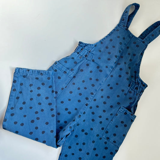 4-5 Years Zara blue polka dot dungarees overalls