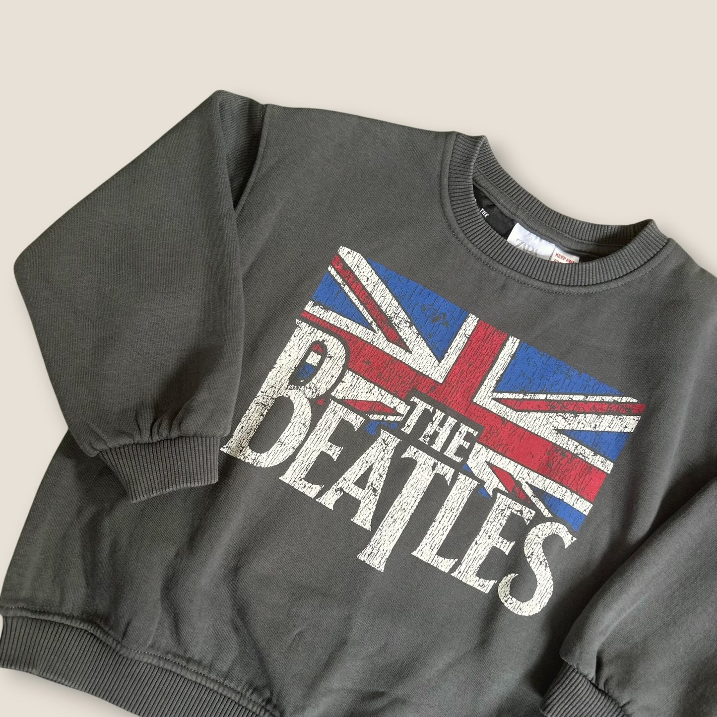 4-5 Years Zara Charcoal Grey 'The Beatles' Sweatshirt