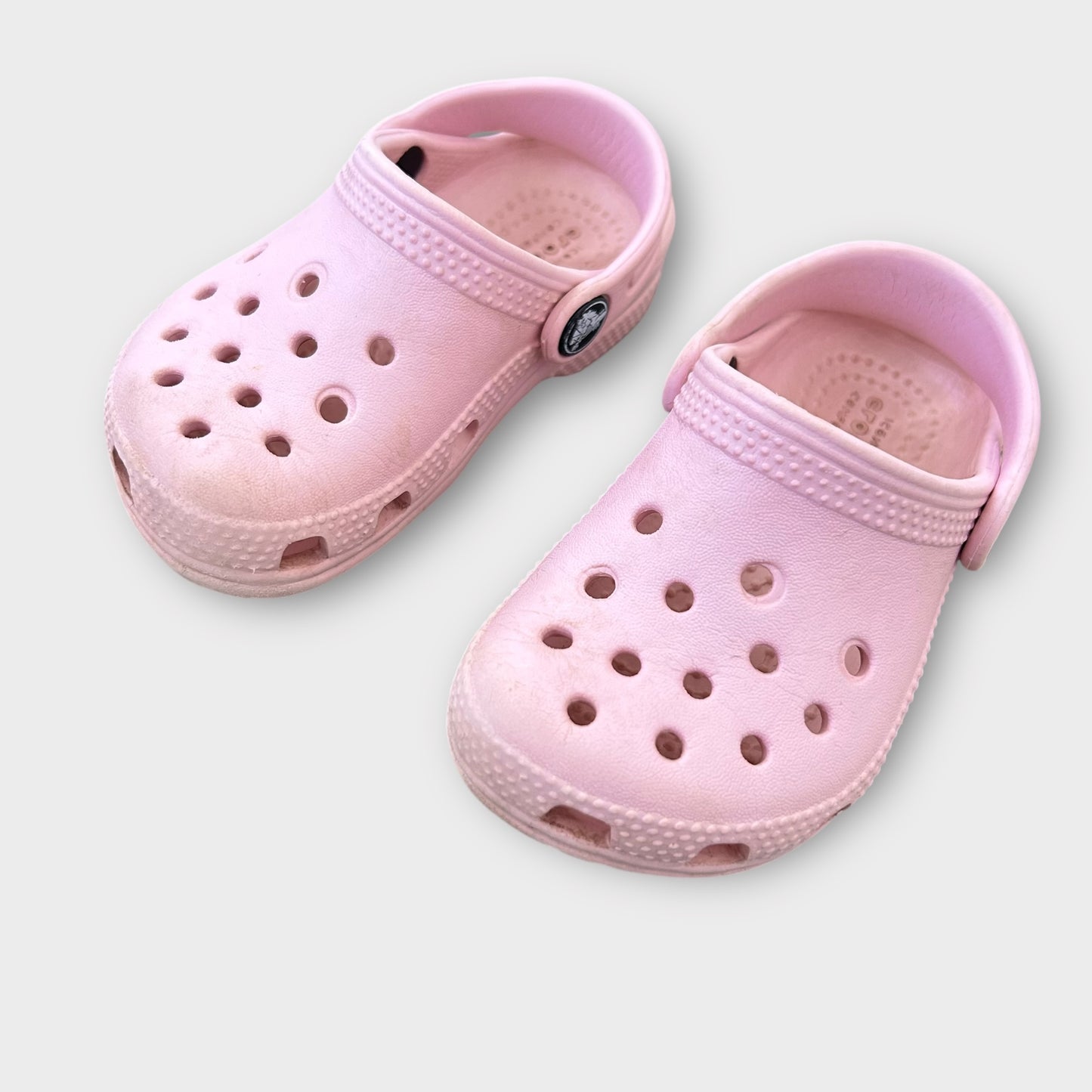 UK Infant Size 7 Light Pink Crocs Clogs