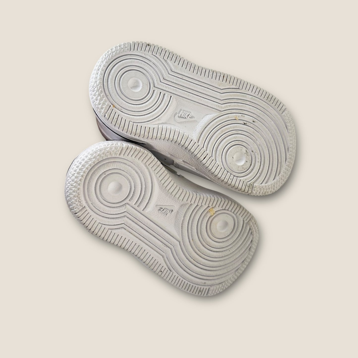 UK Infant Size 3.5 Nike Air Force White and Black Chunky Trainers