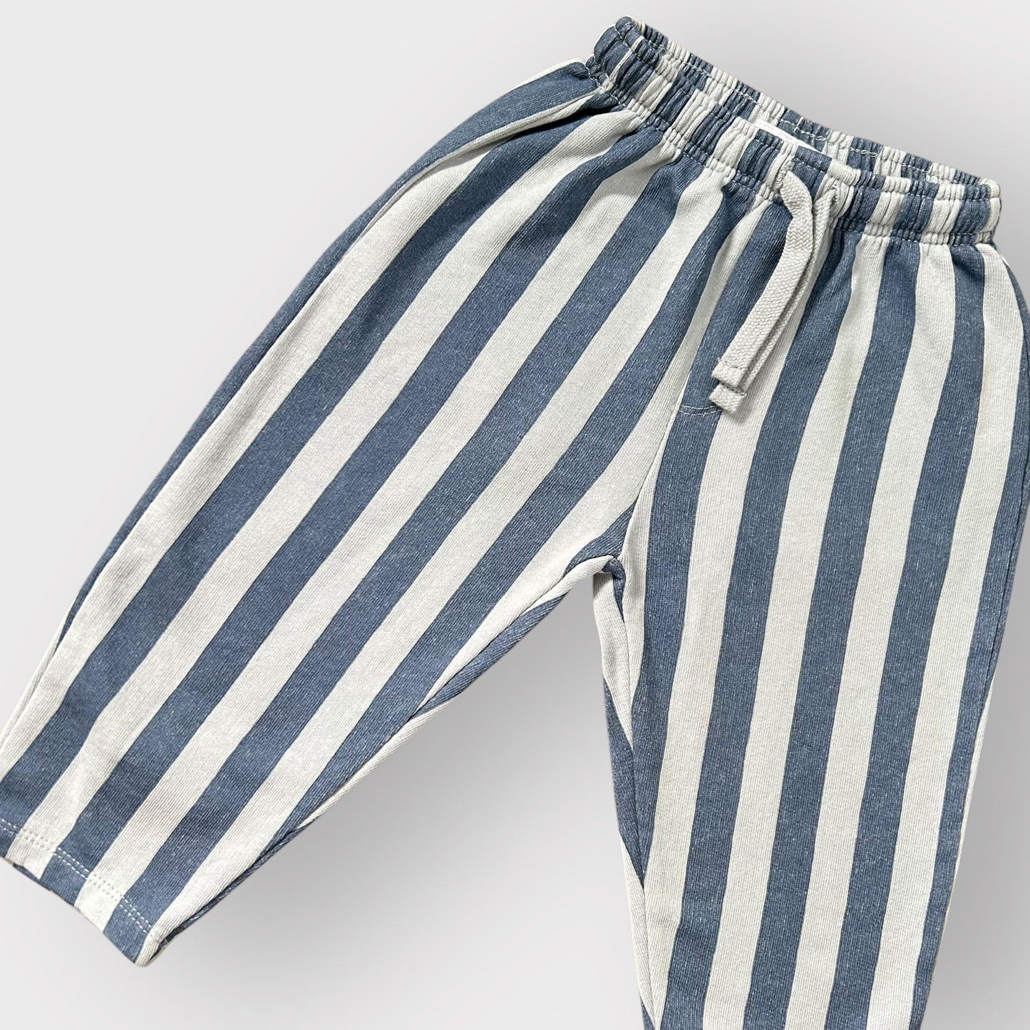 12-18 Months Zara Blue Chunky Striped Joggers Trousers New