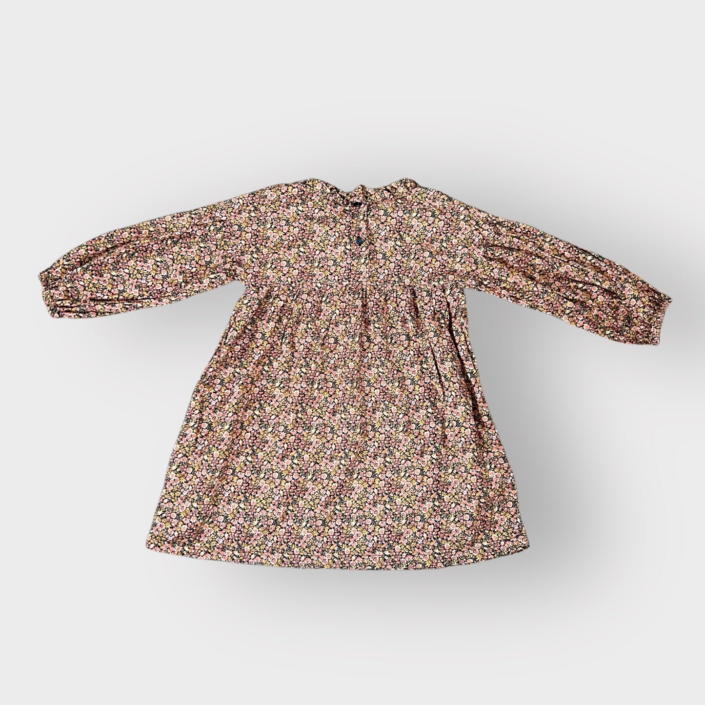 3-4 Years H&M Brown Floral Long Sleeved Dress