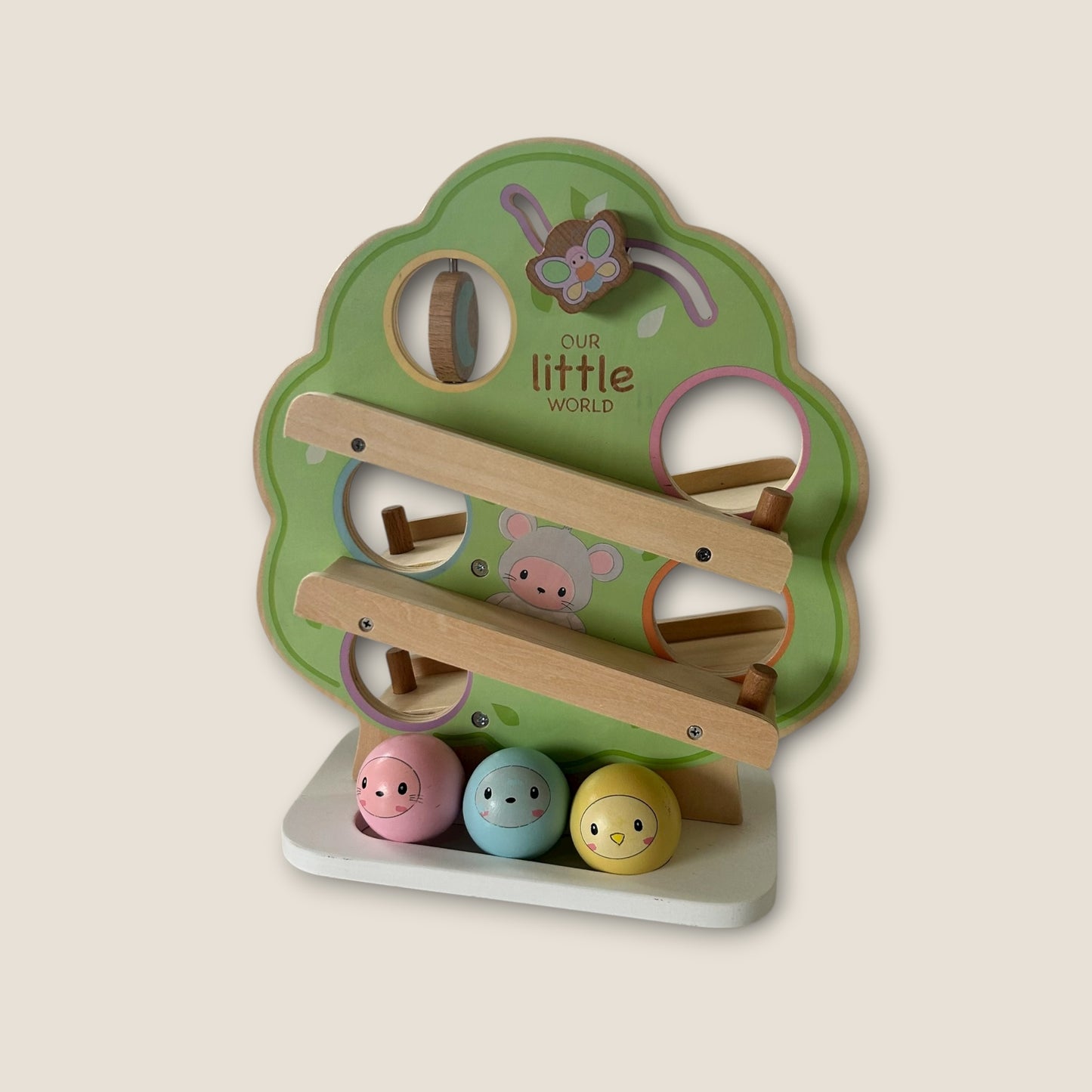 Our Little World Wooden Sensory Tree Ball Run