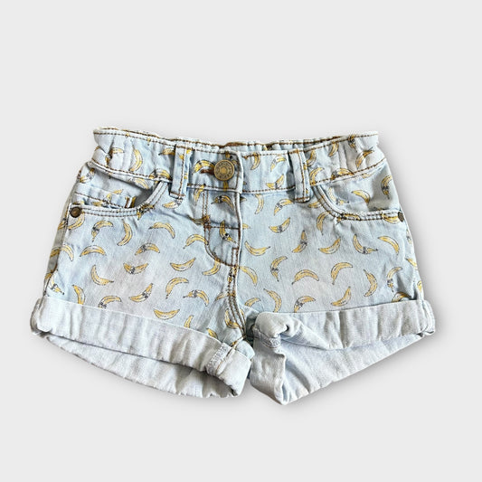 2-3 Years Tu Denim Banana Print Shorts