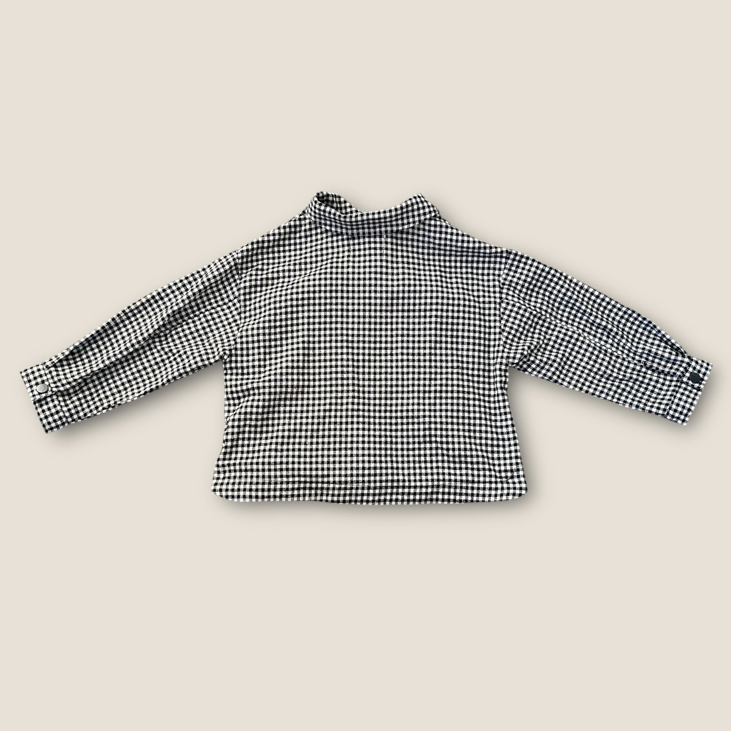 5-6 Years Zara Black and White Checkered Shirt