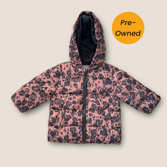 12-18 Months Next Brown Leopard Print Puffer Coat