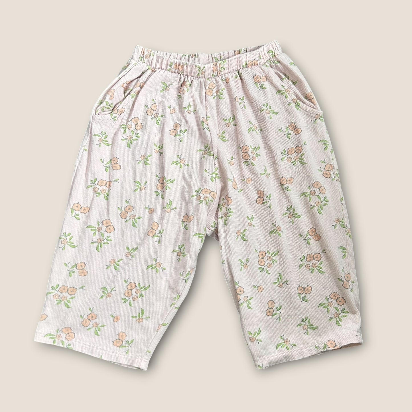 1.5-2 Years Next Pink Floral Wide Barrel Leg Trousers