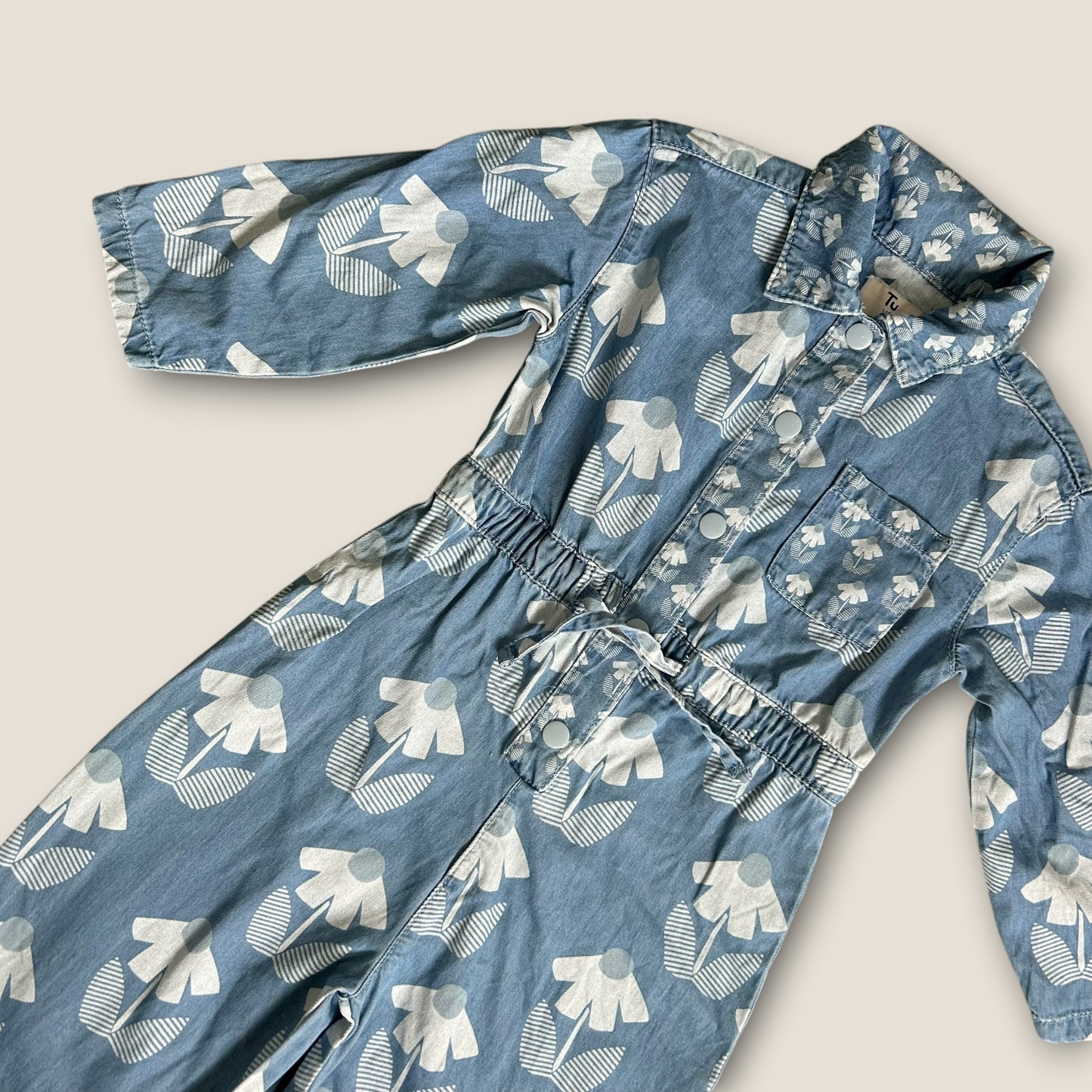 3-4 Years Tu X Scion Blue Floral Boiler Suit Jumpsuit