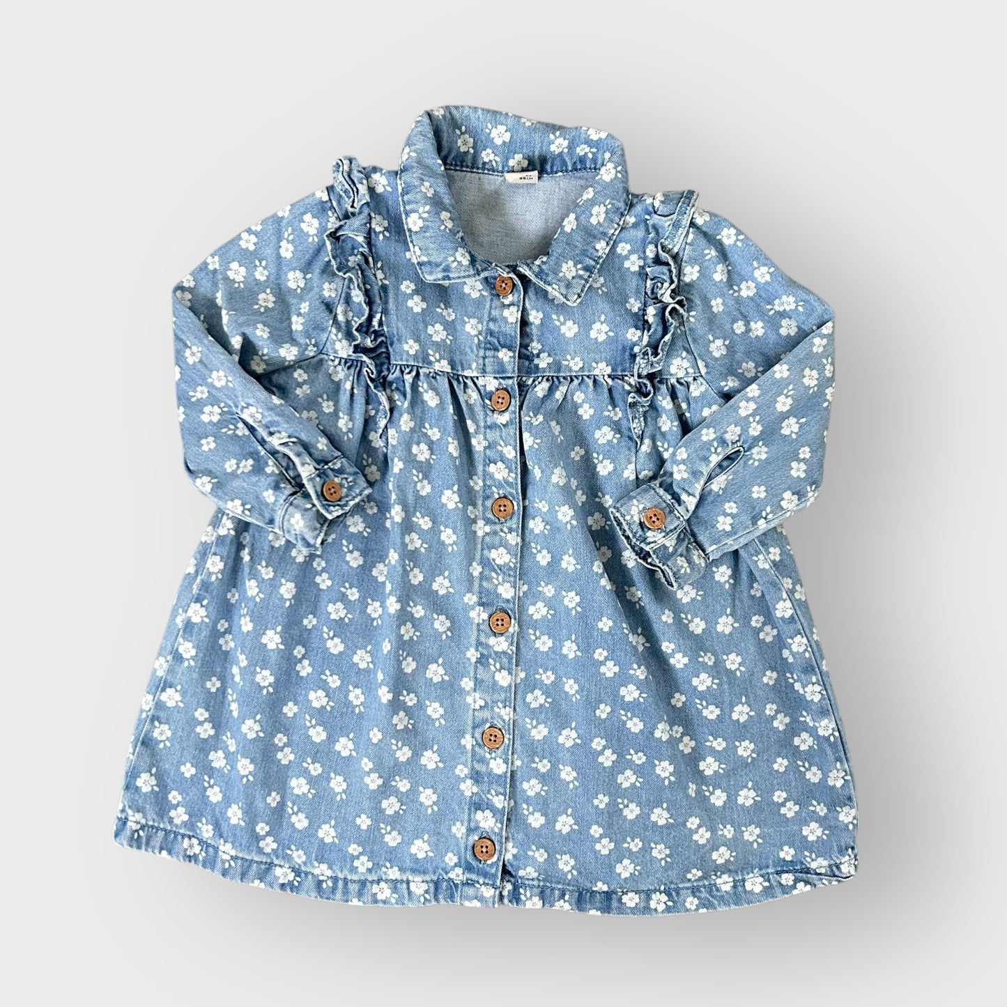 12-18 Months Tu Denim Floral Shirt Dress