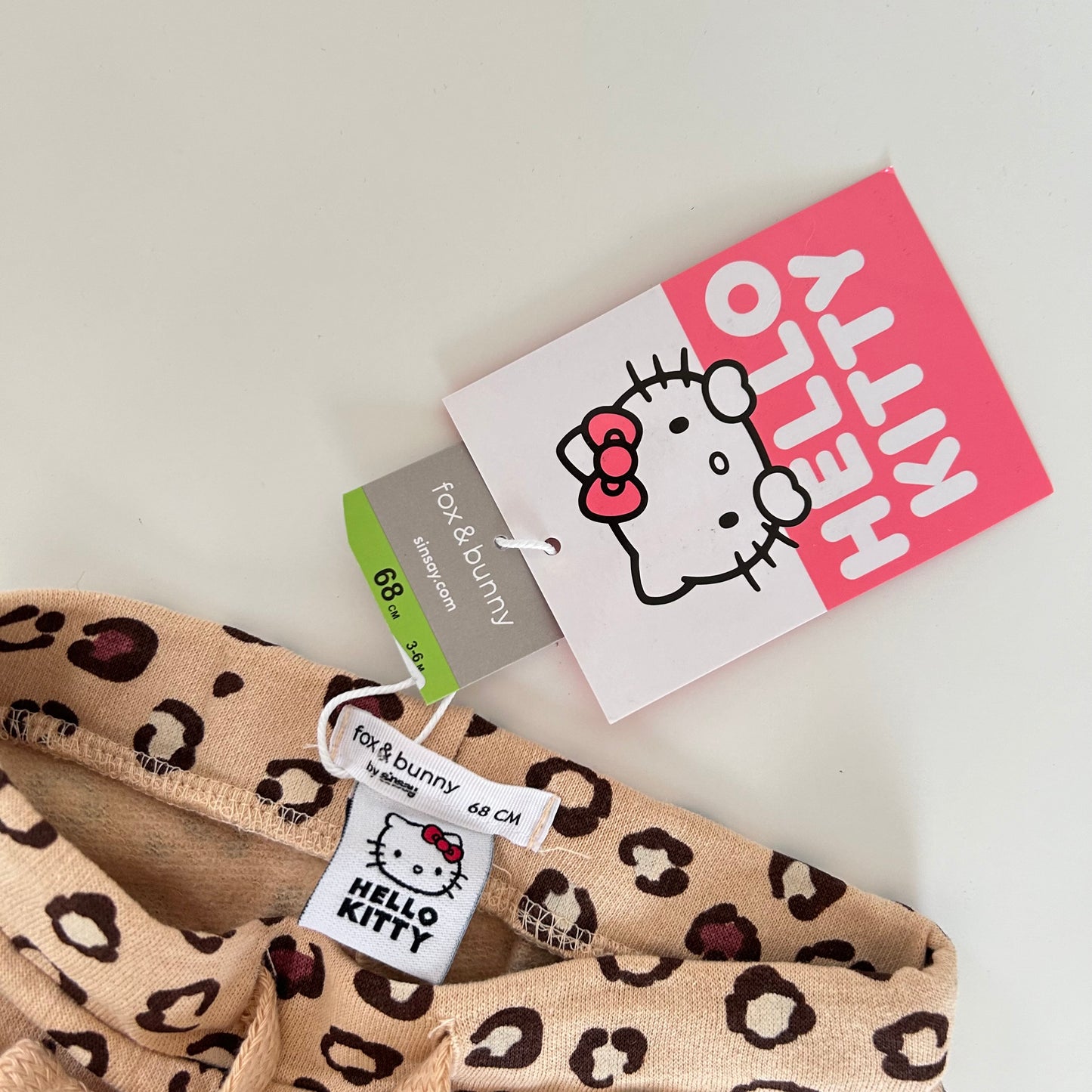 3-6 Months Hello Kitty Leopard print leggings New