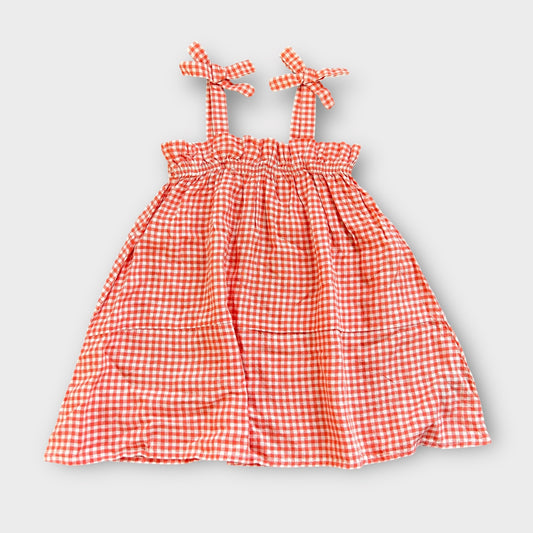 1.5-2 Years Next Red and White Gingham Checkered Strappy Summer Dress