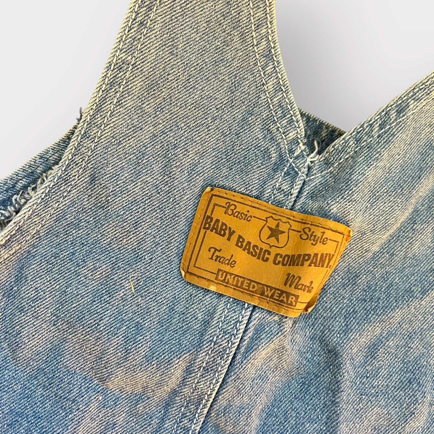 9-12 Months Vintage Adams Denim Dungarees