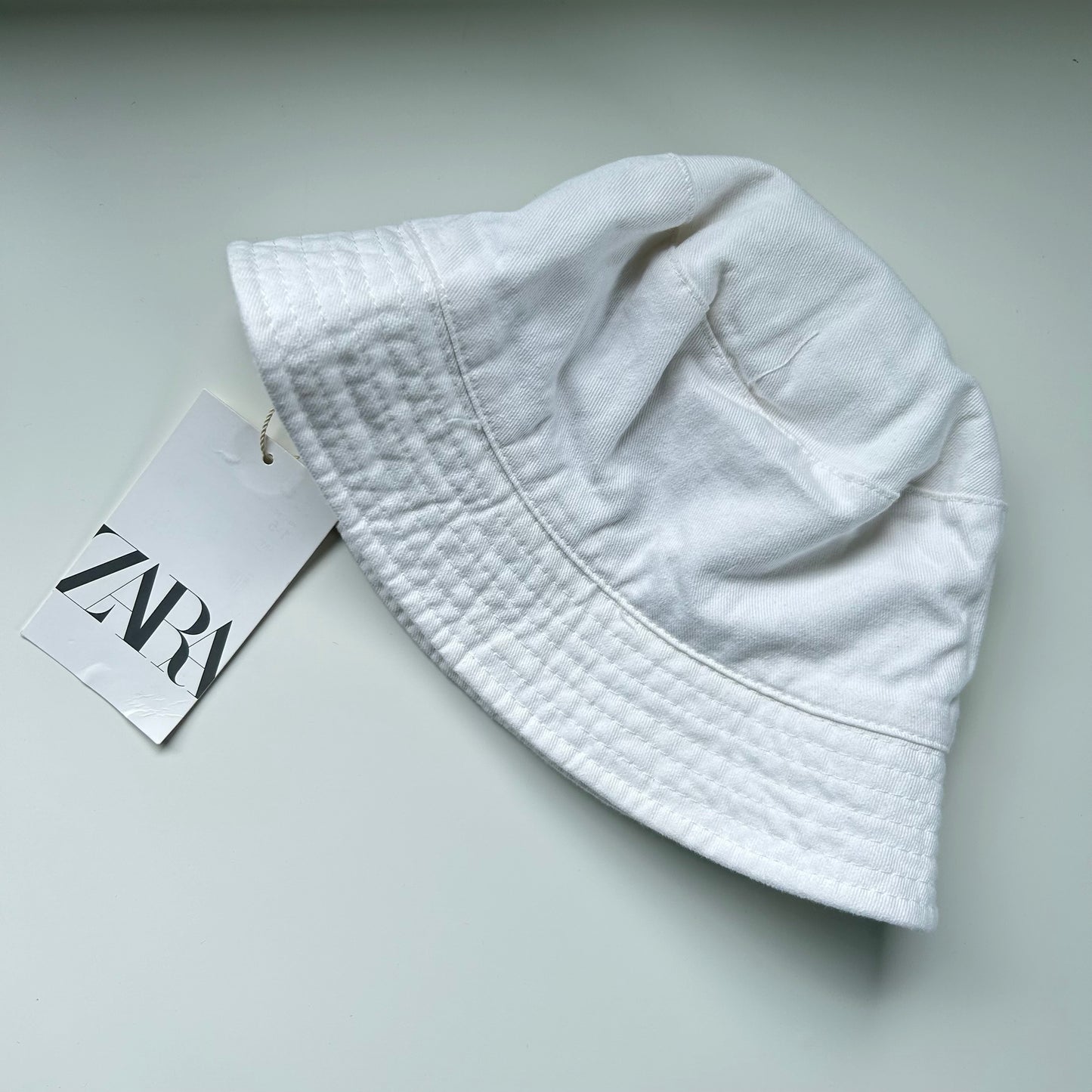 1-5 Years Zara White K Initial Bucket Hat New with Tags