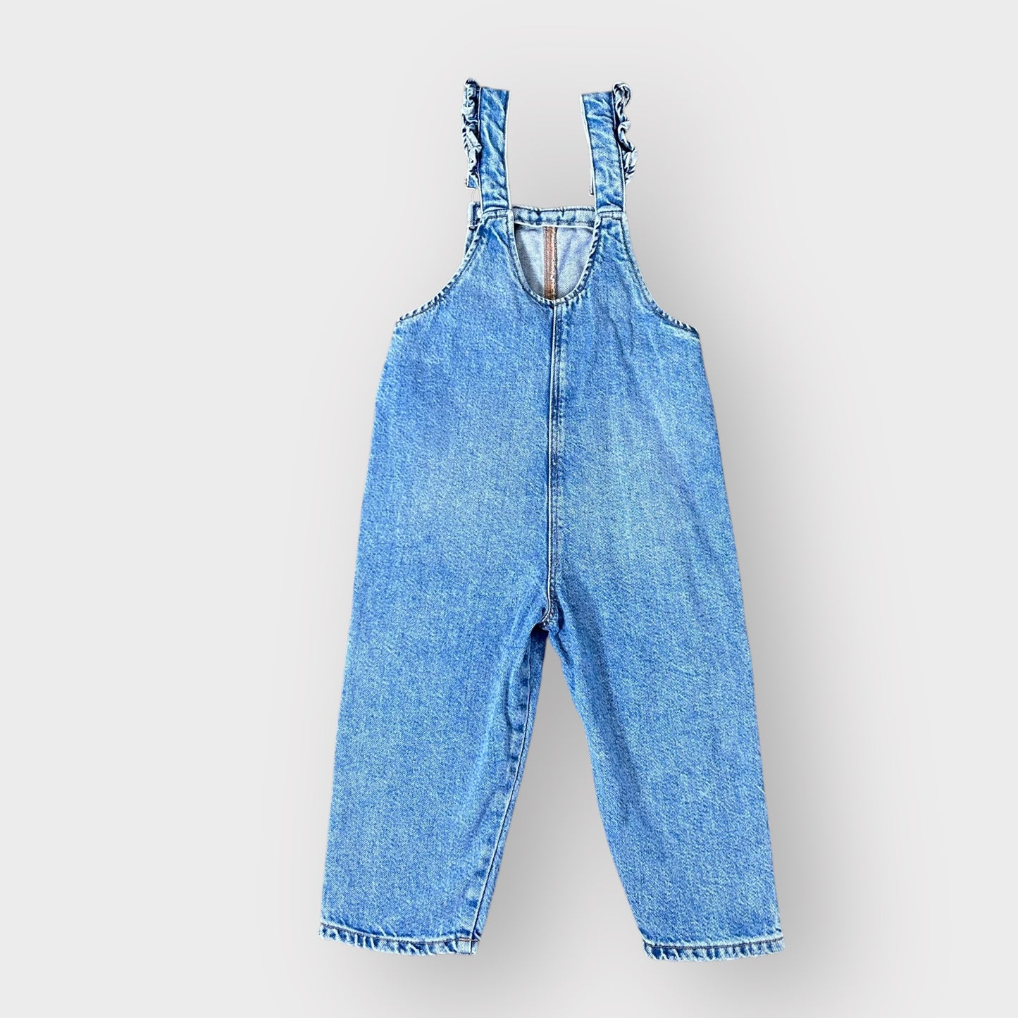 3-4 Years Zara Denim Sunflower Embroidery Dungarees