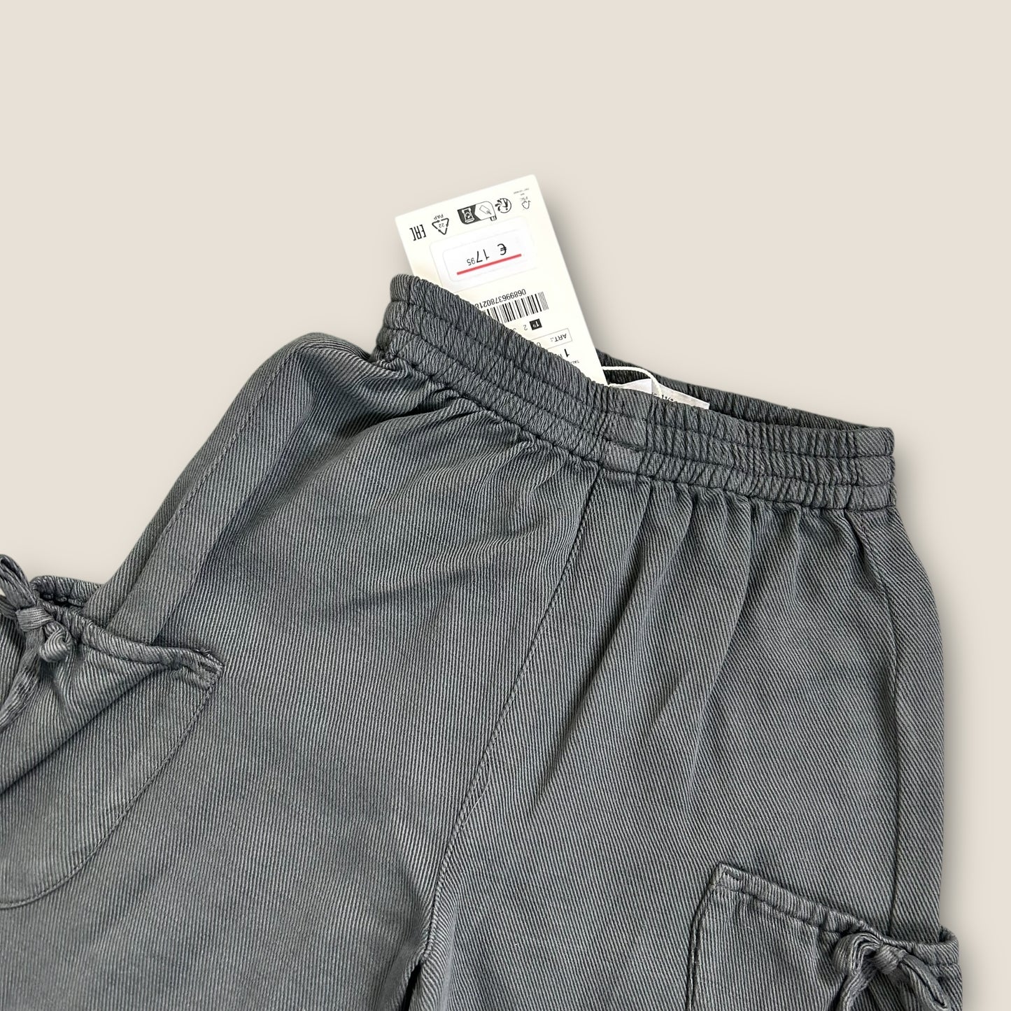 12-18 Months Zara Charcoal Wide Leg Lyocell Trousers
